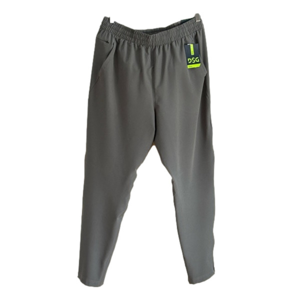 NWT Men’s Running Pants in Gray by DSG Size L Tapered Athletic Fit Elastic Waist - Picture 6 of 7